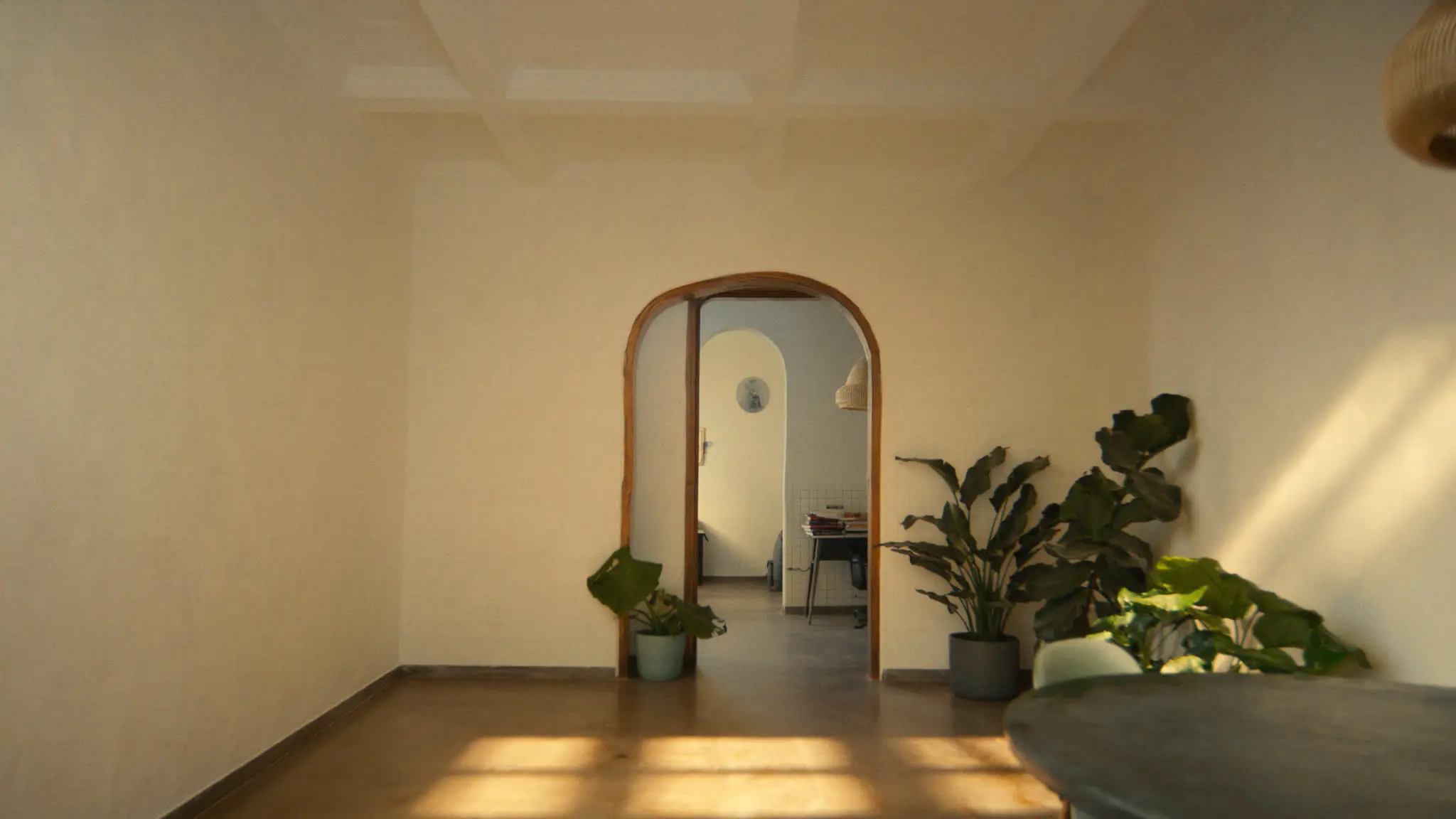 Interior cálido y tranquilo de la clínica
