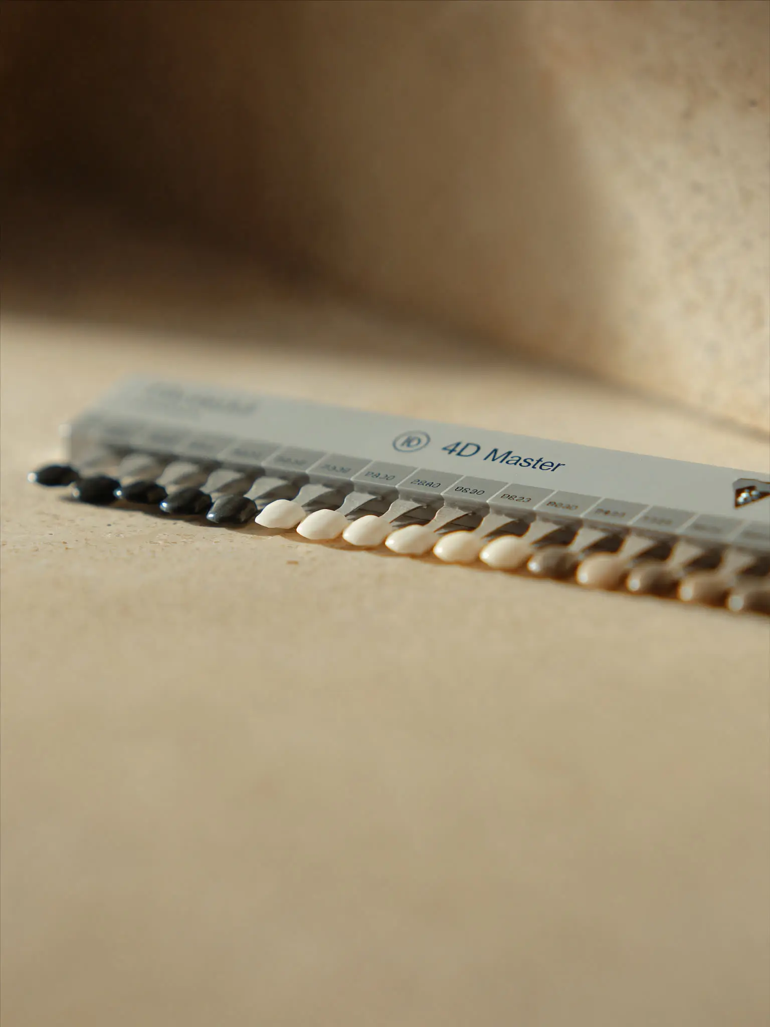 Guía de tonos de porcelana dental